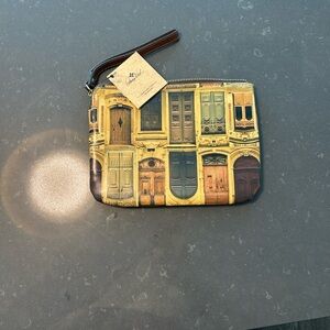 Patricia Nash Multicolor Door Print Clutch